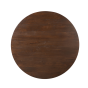 Eettafel Madison ø130 met kegelpoot - bruin/zand