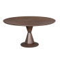 Eettafel Lima rond 130 cm - bruin