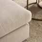 Jesse 2,5-zitsbank ottomane links - beige