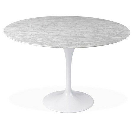 Tulp tafel onderstel voor rond blad | wit glans