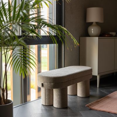 Dutchbone Fern bankje bouclé 110 cm
