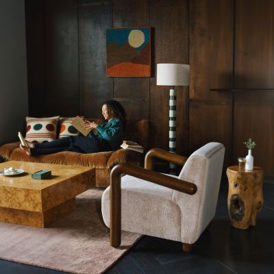 Dutchbone Robinson fauteuil - beige