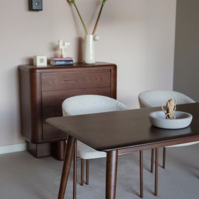 Dutchbone Elroy eettafel 180 cm - bruin