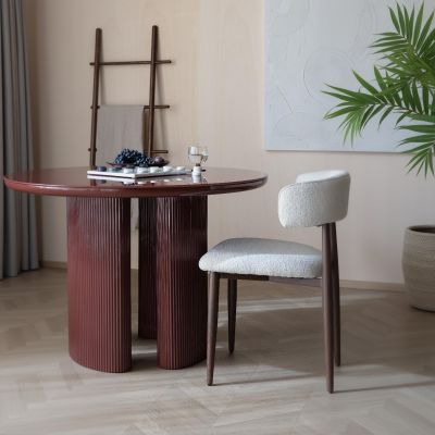 Puur Danis eetkamerstoel - beige/bruin