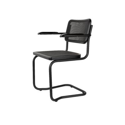 Dutchbone Carree armstoel - zwart