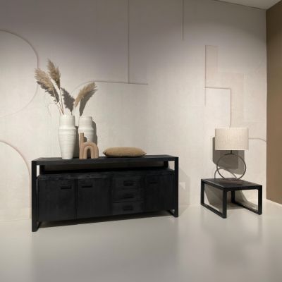 Livingfurn Norris salontafel 60 cm - zwart
