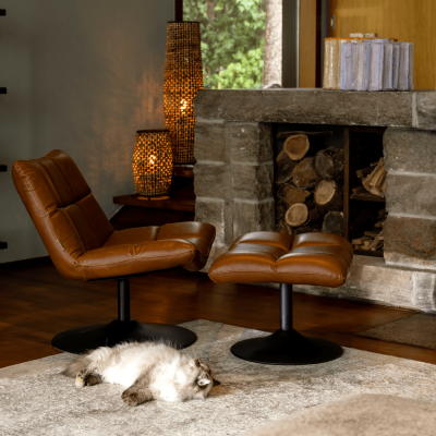 Dutchbone Bar loungestoel vintage