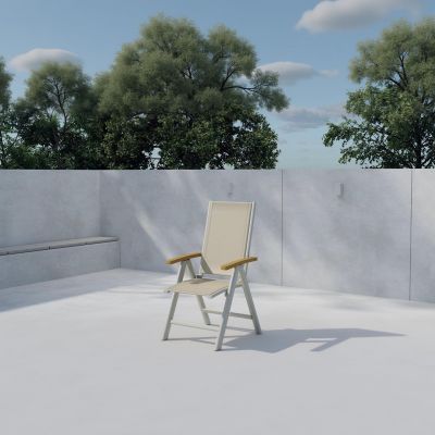 Svea Josef tuinstoel - beige/teak