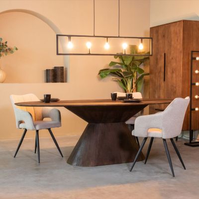 Label51 Jagger eettafel 240x110x76 cm - espresso