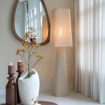 Light & Living Mikko vloerlamp 40x40x176 cm linnen - naturel