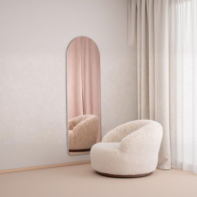 Svea Tabatha spiegel 66x193 cm - roze goud glas