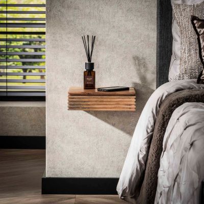 Fraaai Hugo nachtkastje klein - massief acacia naturel | set van 2