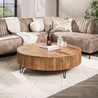 Fraaai Sedona salontafel ø120 cm - mangohout