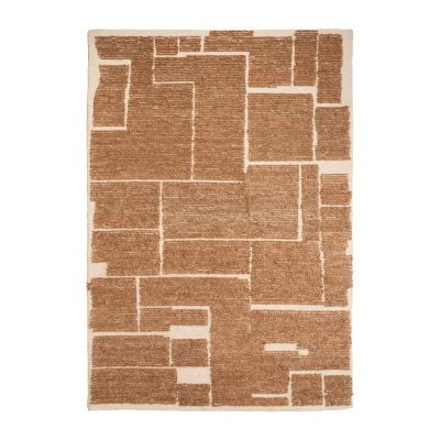 By-Boo vloerkleed Intarsio 190x290 cm - bruin