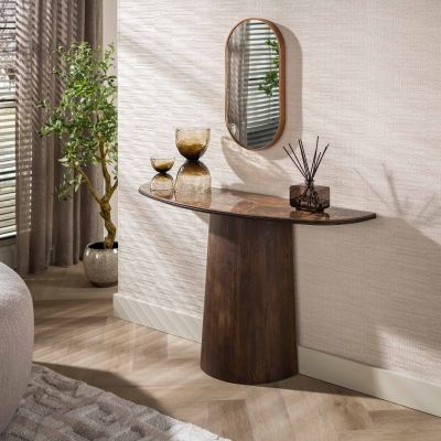 Fraaai Esmere haltafel - keramiek dark emperador