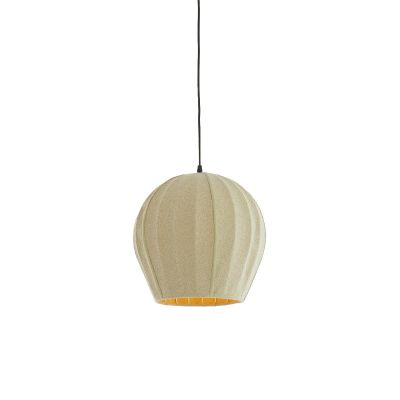 Light & Living Zagori hanglamp ø24x48 cm bouclé - mintgroen