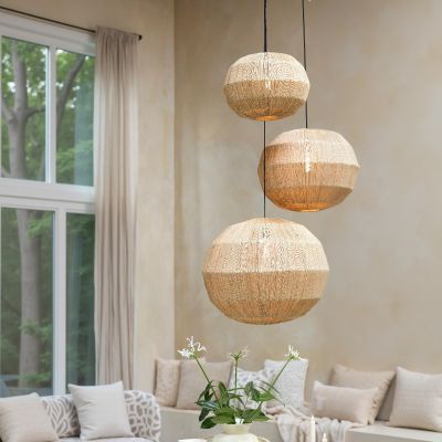 Light & Living Junna hanglamp Ø60x60 cm - jute naturel