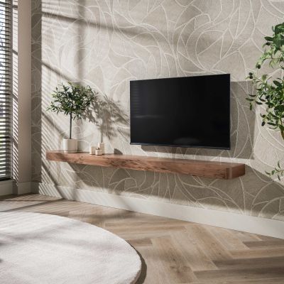 Fraaai Corinne wandplank 200 cm - massief acacia - bruin