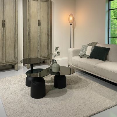 Brix Isa bijzettafel ø70 cm - zwart