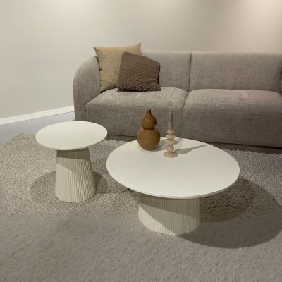 Livingfurn Patrice bijzettafel ø50 cm - crème