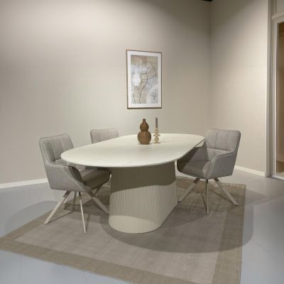 Livingfurn Patrice eettafel 230 cm - crème