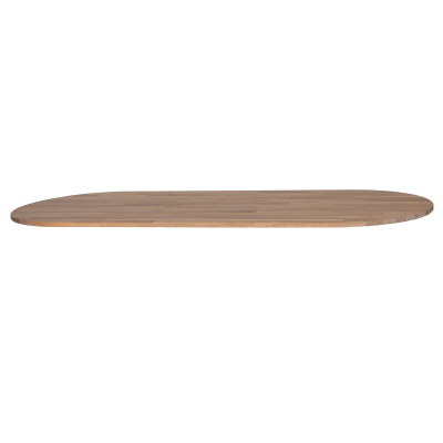 Woood Tablo tafelblad eiken grijze olie ovaal 220x90 cm