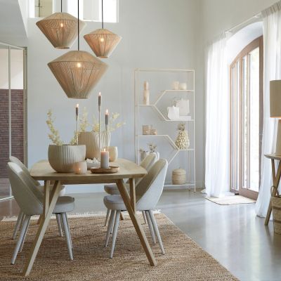 Light & Living Felida hanglamp Ø53x37 cm - crème