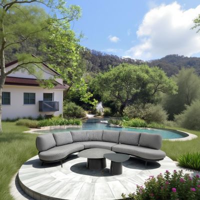 Durban loungehoekset - grijs