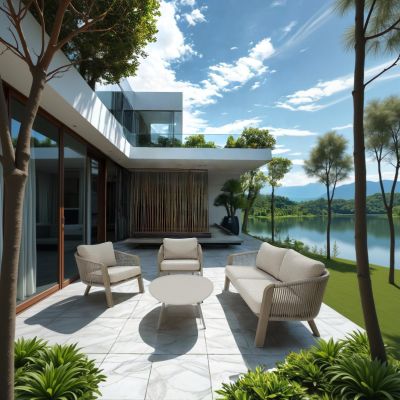 Tanoa loungeset - taupe