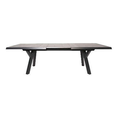 Uittrektafel Castilla nuance 204/264x102 cm - antraciet