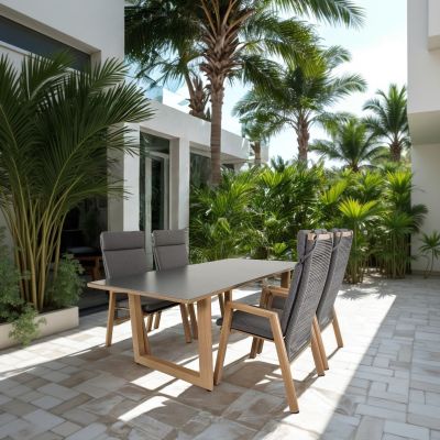 Espinar tuintafel 200x90 cm - grijs