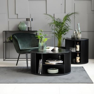 Nordic Home Denzel ronde salontafel - ø85 cm - zwart
