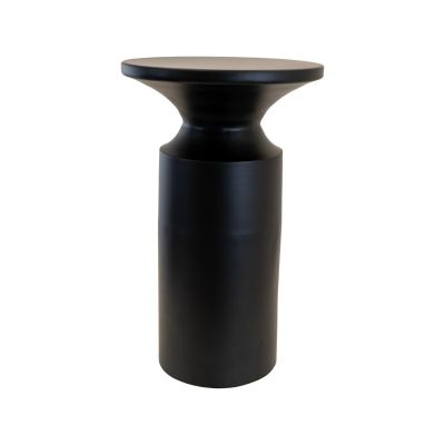 Louis bijzettafel metaal ø33x55cm - zwart