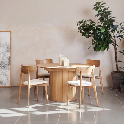 Nordic Home Kelly eettafel Ø120-167 cm