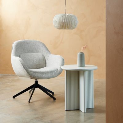 Nordic Home Perry bijzettafel Ø50 cm - greige