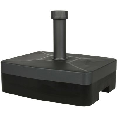 Parasolvoet kunststof vulbaar donkergrijs 40 kg