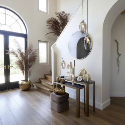 Light & Living Oxe pilaar set van 2 - antiek brons/smoke