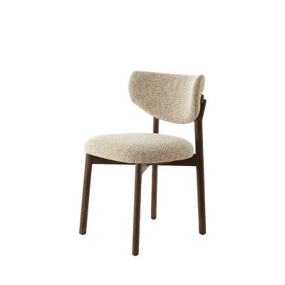 Light & Living Trosa eetkamerstoel hout - bruin+crème