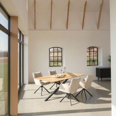Nordic Home Lenard eettafel 100x200 cm - naturel