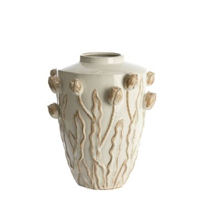 Light & Living Juana vaas deco Ø38x45 cm keramiek - crème