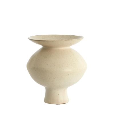 Light & Living Ajuda vaas Ø31x33,5 cm - mat crème/zand