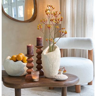 Light & Living Denisa vaas 21,5x20,5x36,5 cm - crème