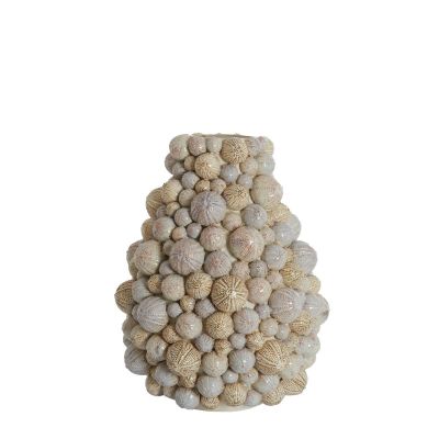 Light & Living Sea Urchin vaas Ø40x49 cm keramiek - crème/zand