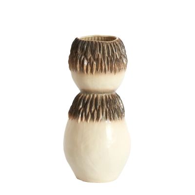 Light & Living Avera vaas Ø26x55 cm keramiek - crème/bruin