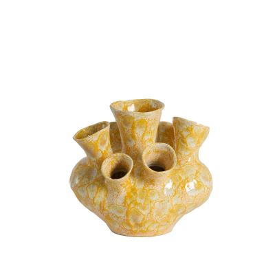 Light & Living Siajo vaas 28,5x26x26 cm keramiek - geel/orange
