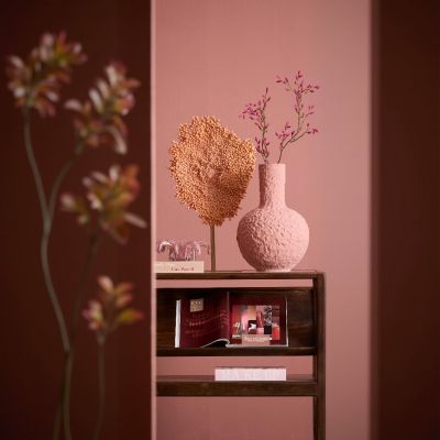 Light & Living Sacile vaas Ø27x40 cm keramiek - mat oud roze