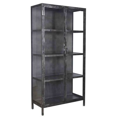 Fraaai Evan vitrinekast metaal 90cm