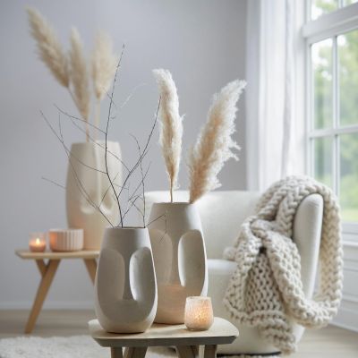 Light & Living Face decoratie pot Ø18x29,5 cm - naturel
