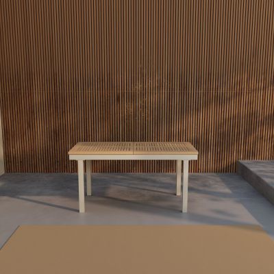 Svea Josef uitschuifbare tuintafel 160/240 cm - beige/teak