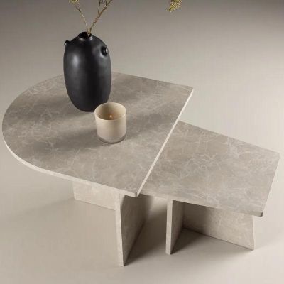 Svea Matilde salontafel - set van 2 - marmerlook